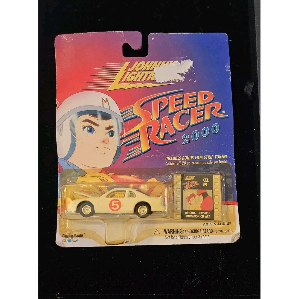 Johnny Lightning Speed Racer 2000 Mach 5 Stock Car & Cel #1 8 ‎ New In Pkg